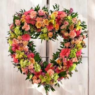 2-funearl-wreath-heart-boca-raton-Always-In-My-Heart-In-Pastel-