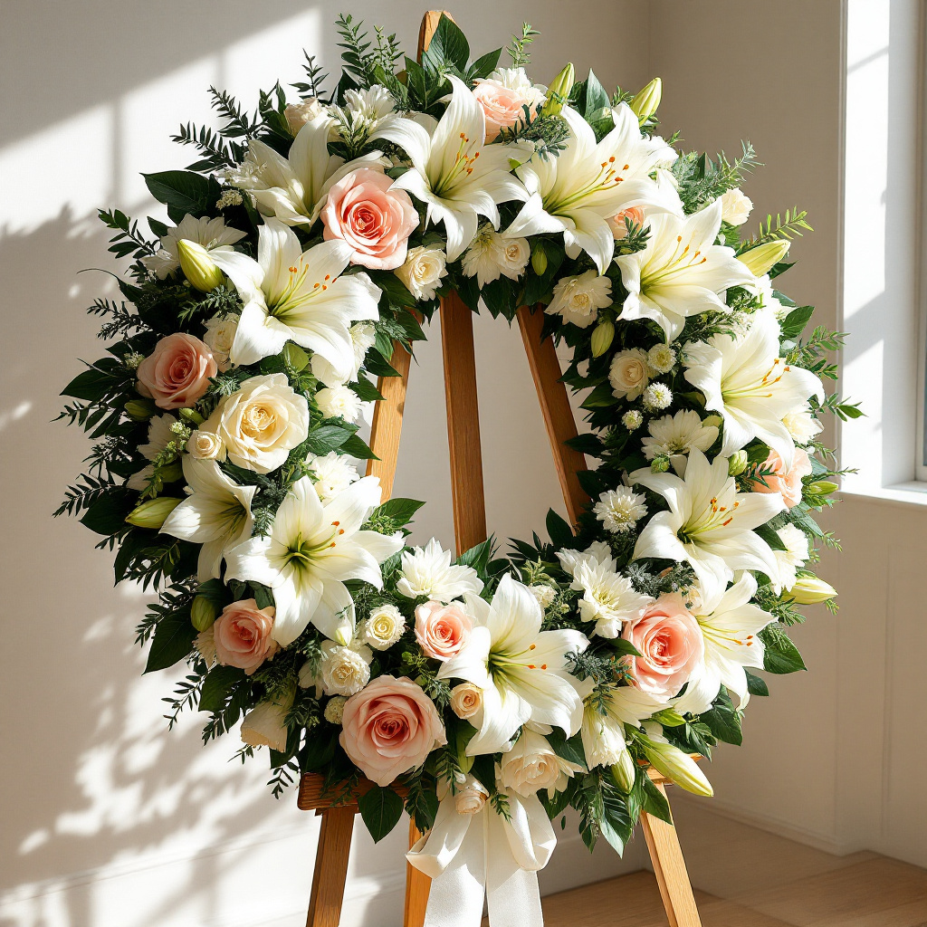 funeral wreath flowers