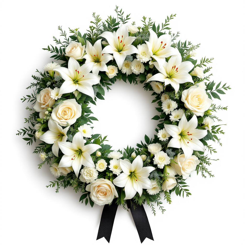  Funeral Wreath Flower Arrangements by FF Florist 