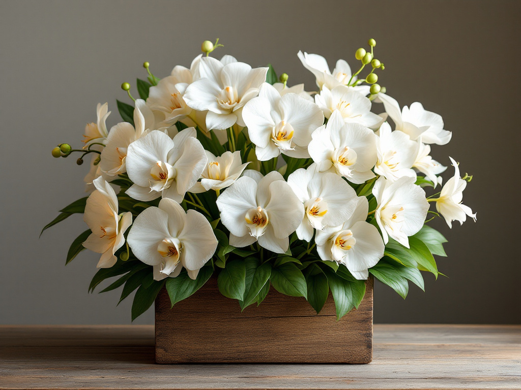 White orchid Flower arrangements (1)