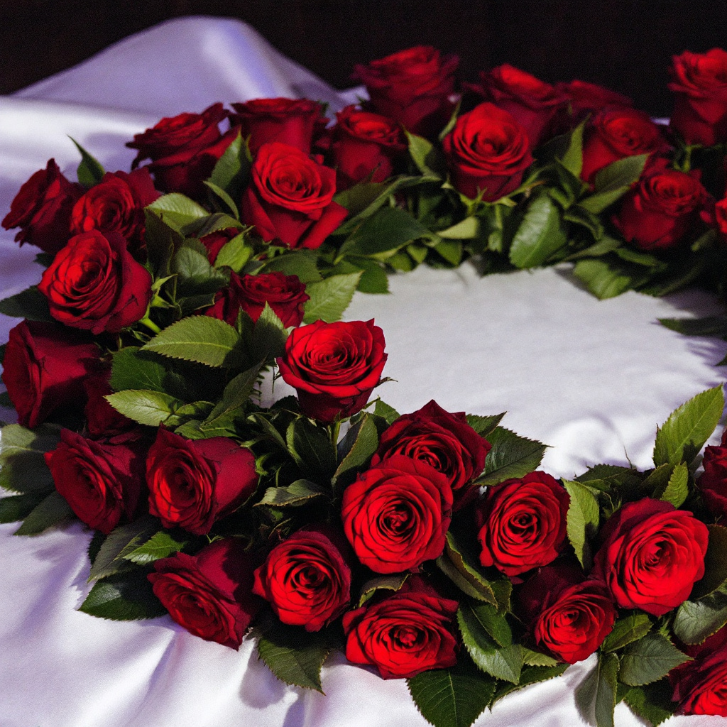 red roses in funeral arrangements(1)