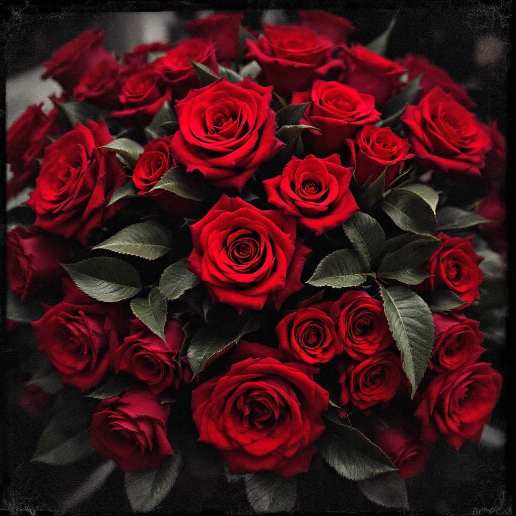 red roses in funeral arrangements(1)