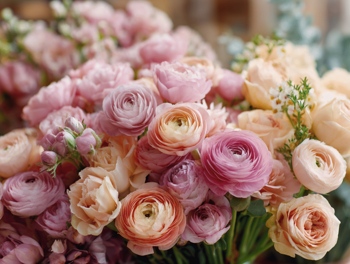 Roses and Ranunculus in Funeral Floral Arrangements (9)